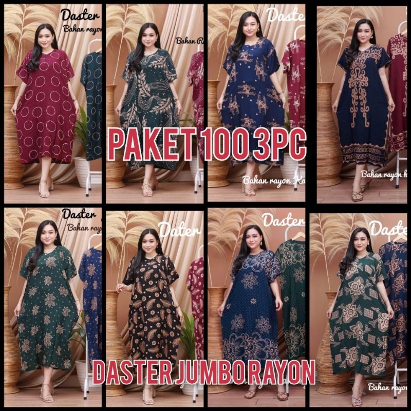 DASTER PAKET USAHA 100 3PC || DASTER JUMBO 120 || DASTER RAYON || DASTER KEKINIAN || DASTER MURAH ||