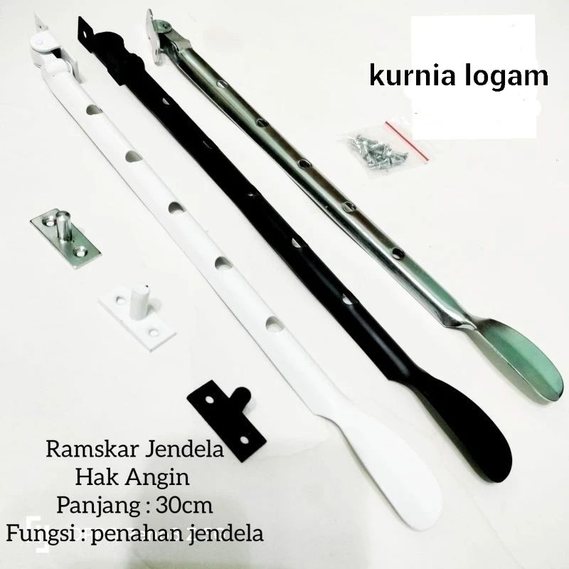 Ramskar Lubang 30cm Lamskar Jendela / Hak Angin Sendok / Penahan Jendela