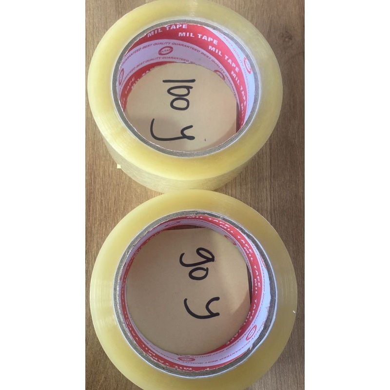 

Lakban Bening Isolasi Solatip Selotip 45mm x 90 Yard dan 100 yard Bening Miltape