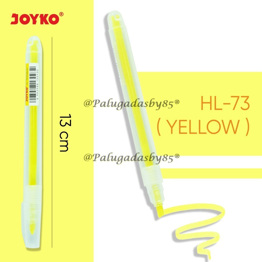 

(1 Biji) GROSIR Highlighter JOYKO HL-73 Kuning / Highlighter Penanda Berwarna Joyko HL-73 HL-74 HL-75 HL-76 HL-78