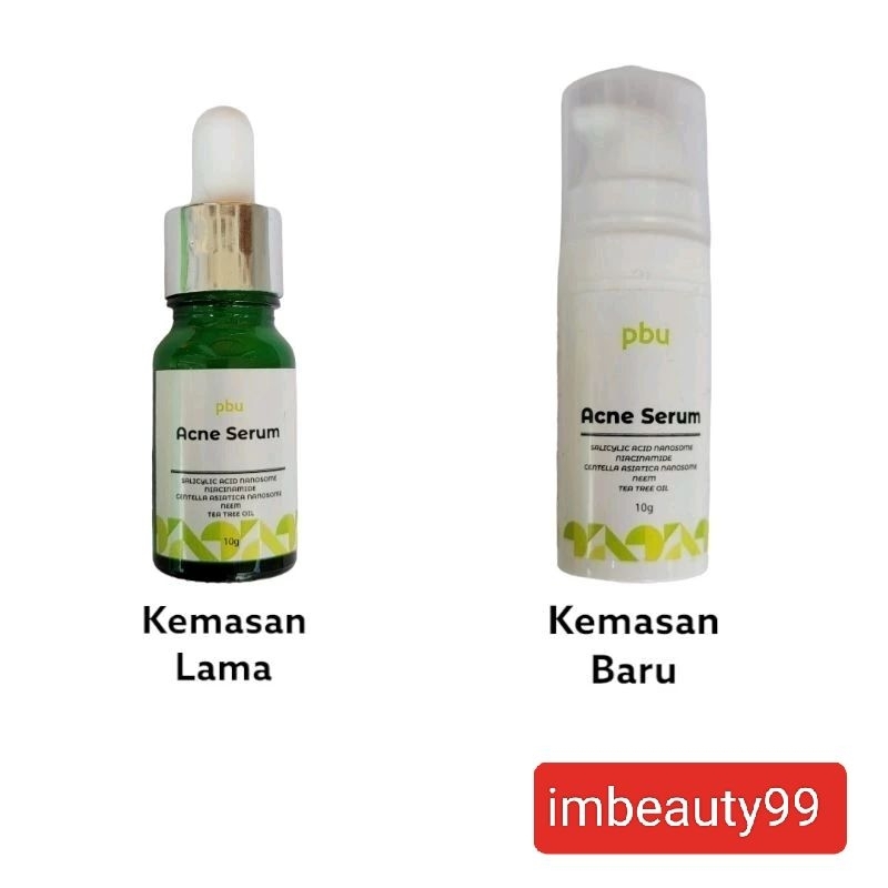 PBU Acne Serum - untuk mengatasi jerawat dan bekas jerawat - pencerah whitening - BPOM