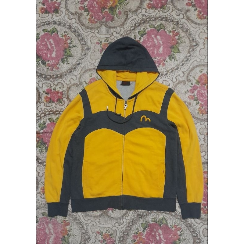 evisu hoodie zipper