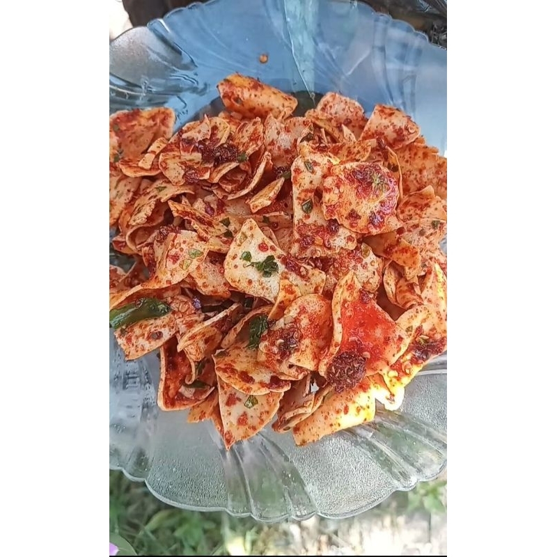 

[PROMO] basreng pedass daun jeruk bentuk bulat dan stik 200gr