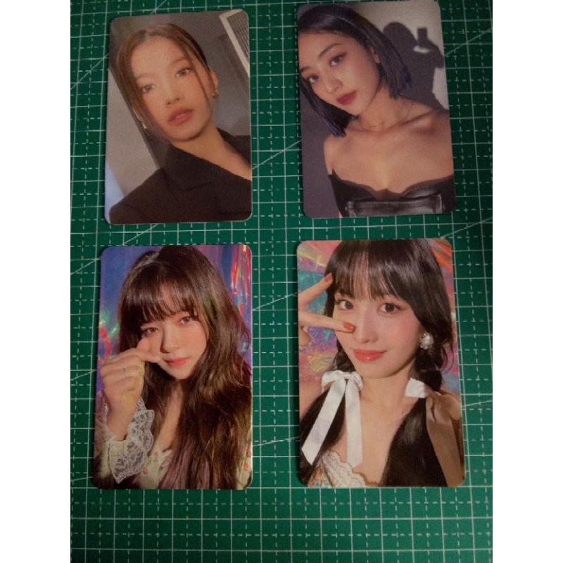 photocard twice sana ready to be, jihyo between 1 & 2, momo taste of love, jeongyeon taste of love