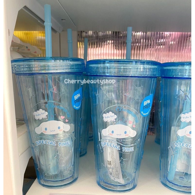 Botol Minum Sedotan Sanrio Tumbler Sanrio x Miniso Tumbler Sedotan Miniso Cinnamoroll