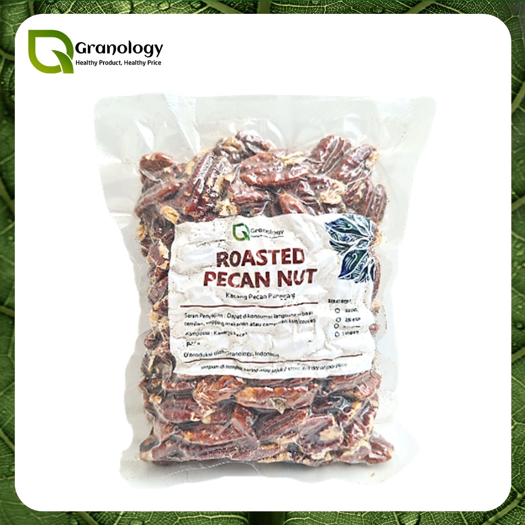 

Kacang Pecan Oven / Roasted Pecan Nut (250 gram) by Granology