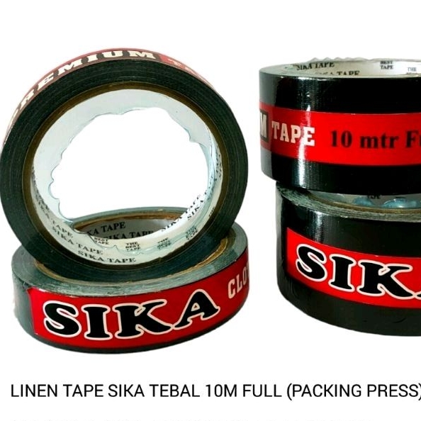 

(1Pcs) Linen Tape SIKA 2 Inci Tebal 12 Yard/Cloth Tape/Lakban Hitam