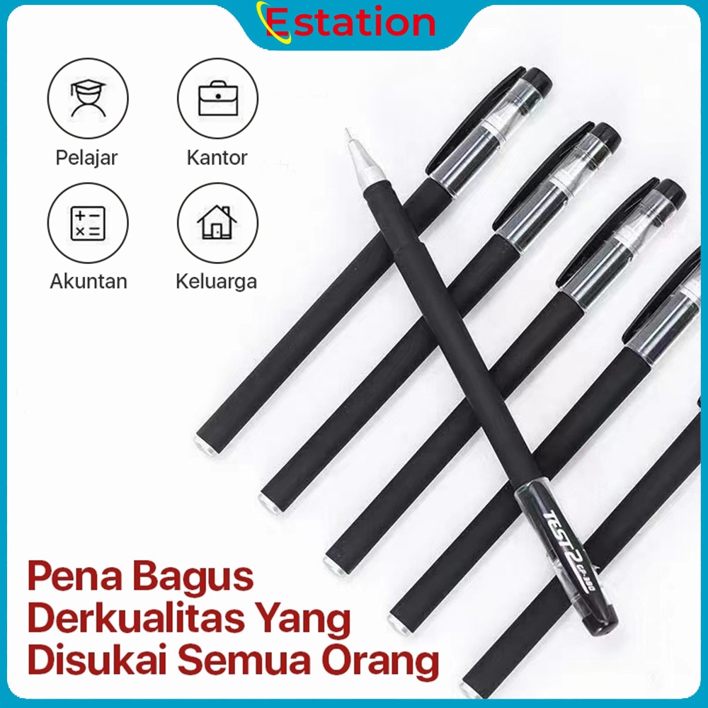 

Estation - Gel Pen Pulpen Gel Tabung Jarum Penuh 3 Warna 0.5mm Harga 1 PCS