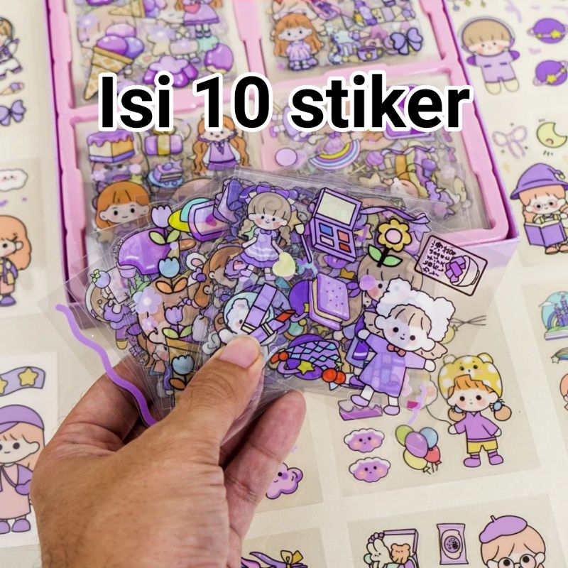 

Stiker Momo Transparan Lucu Paket isi 10 stiker - Bepink Juragan