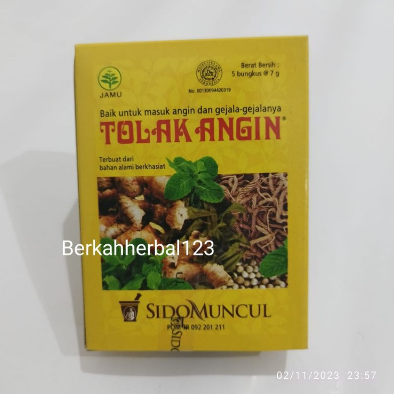 

JAMU TOLAK ANGIN SERBUK