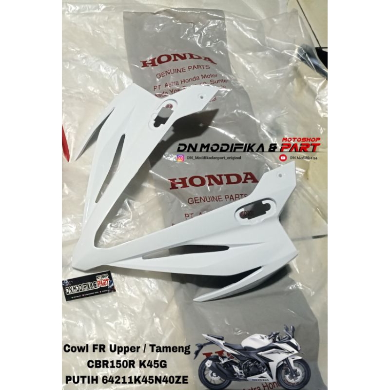 TAMENG kedok CBR150R PUTIH K45G 64211-K45-GA0ZB COVER DEPAN CBR150 R Kedok CBR 150