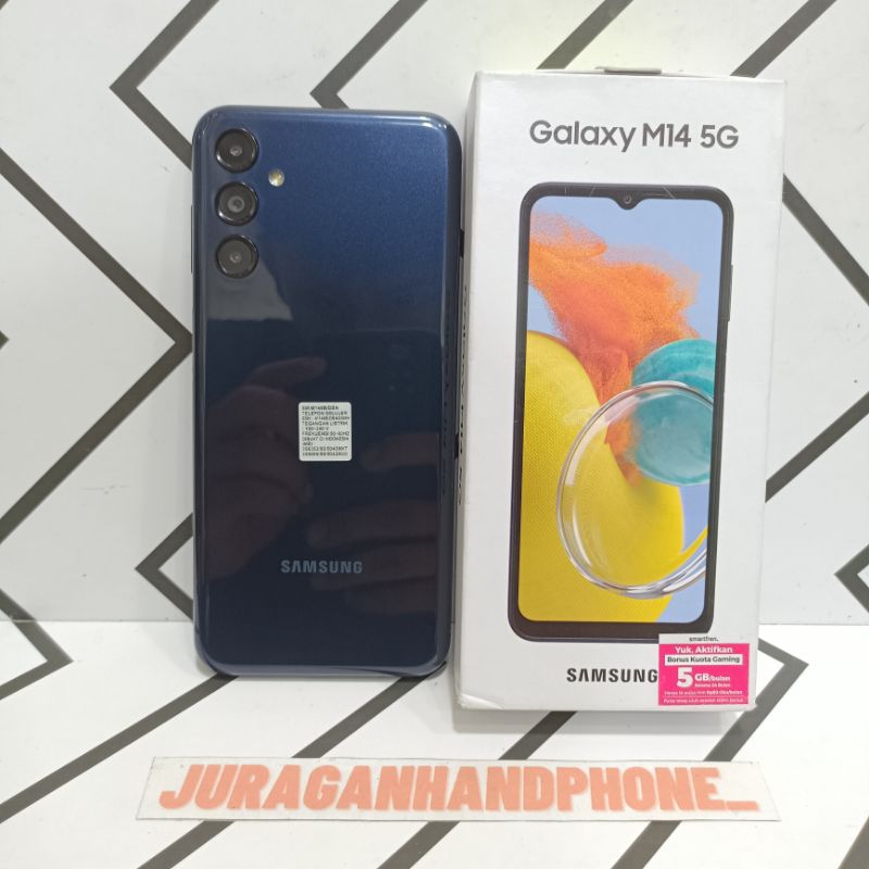 Samsung M14 5G 6/128GB Hp Second Seken Bekas Fullset