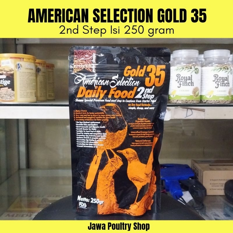 AMERICAN SELECTION GOLD 35 ORIGINAL 2ND SECOND STEP - AMS Step 2 - Voer Burung Murai Daily Food