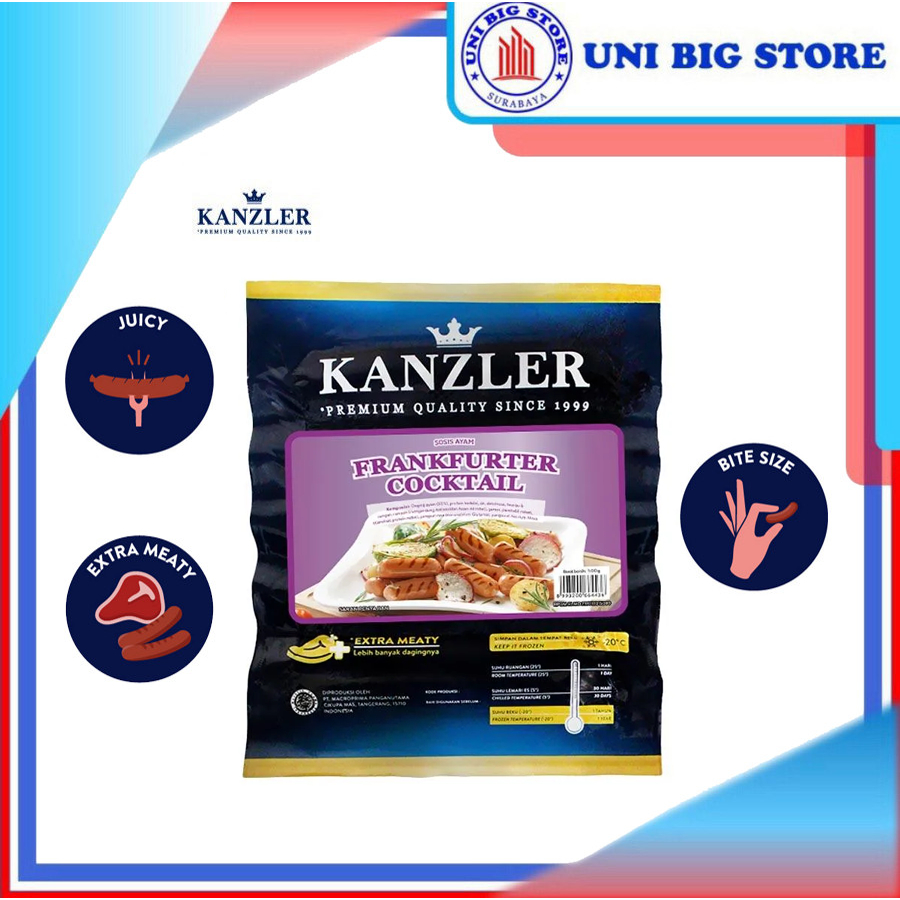 

Kanzler Frankfurter Cocktail Chicken Sausages 500 gr Sosis Ayam