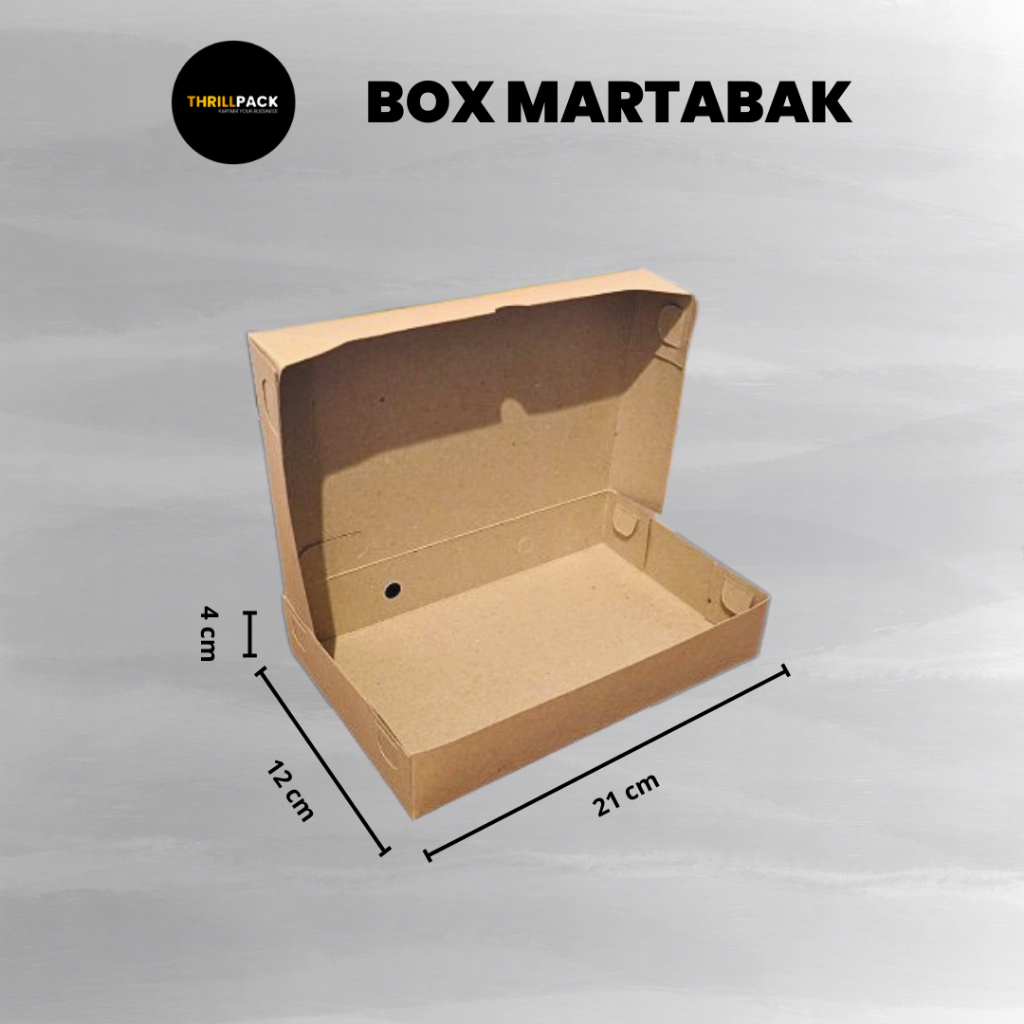 Box Martabak Polos Kraft Termurah - Martabak Box Polos/ Paper Box polos / Box Kraft polos / Martabak