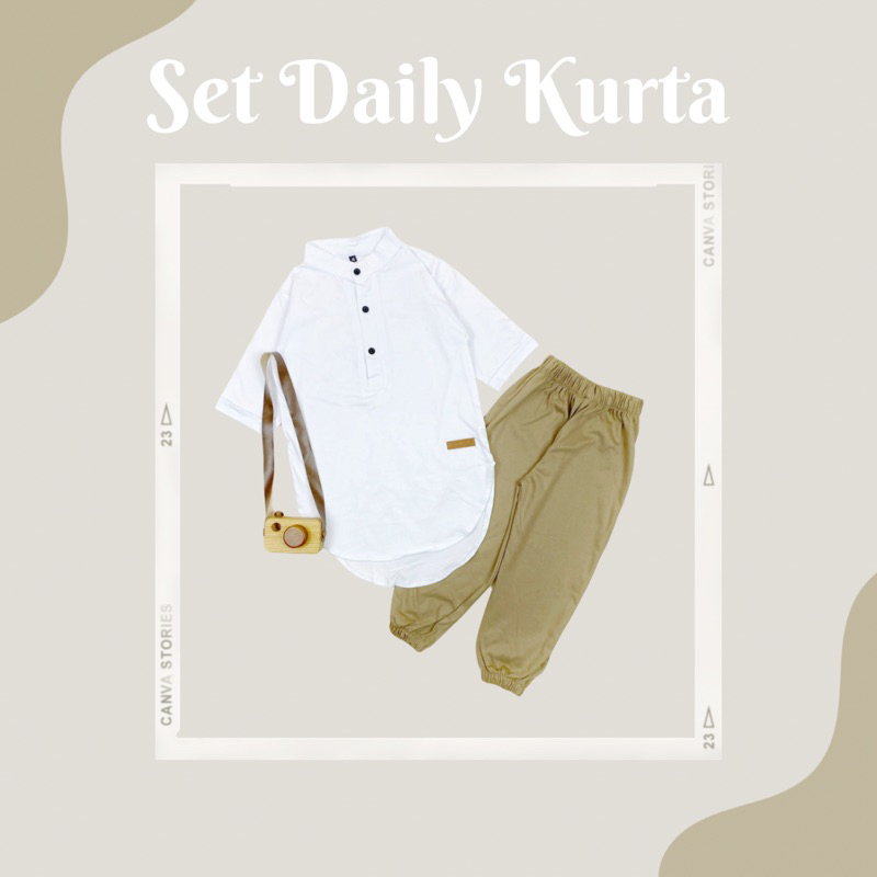 Set Kurta Anak Laki laki 2 4 6 8 10 Set Daily Kurta Pineapple Kids Kaos Premium