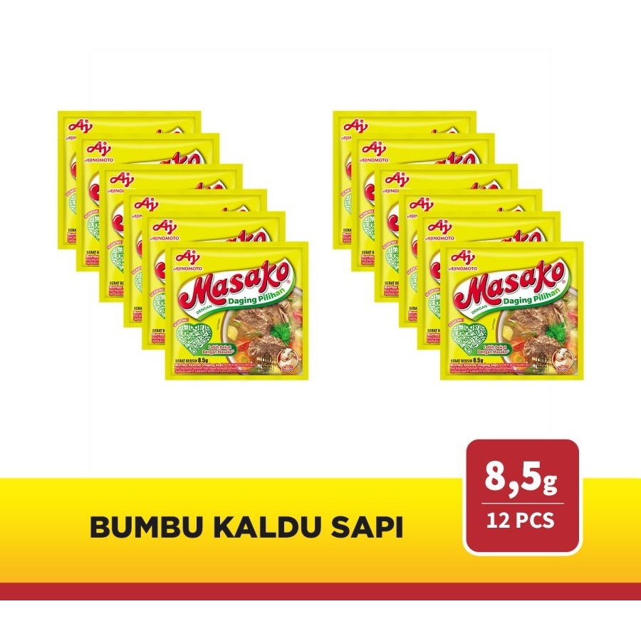 

Masako® Bumbu Kaldu Sapi Penyedap Rasa 8.5 gram