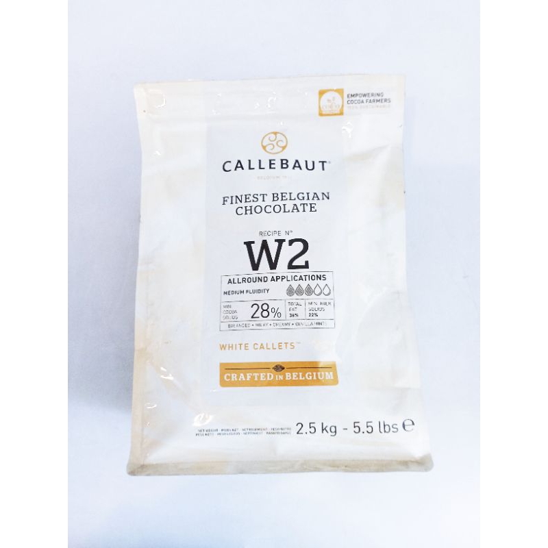 

Callebaut W2 white chocolate 2,5kg