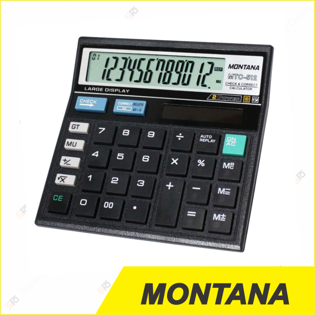 

Kalkulator Montana MTC-512 - 12 Digits Calculator - SFO Semarang Official
