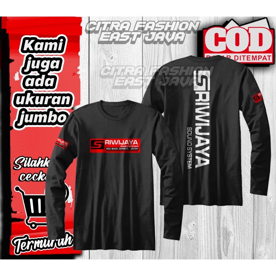 KAOS SRIWIJAYA AUDIO LENGAN PANJANG
