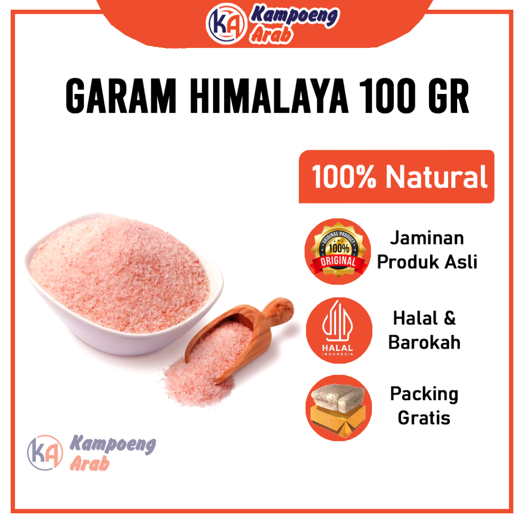 

Garam Himalaya 100gr Premium Murni Organik Untuk Diet dan Anti Hipertensi