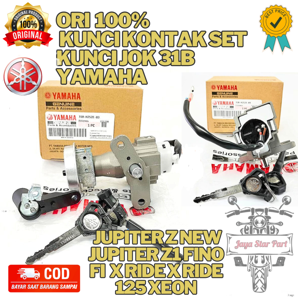 ORIGINAL KUNCI KONTAK SET KUNCI JOK 31B INI SANGAT BAGUS ,AWET DAN TAHAN LAMA. Untuk Motor -JUPITER 