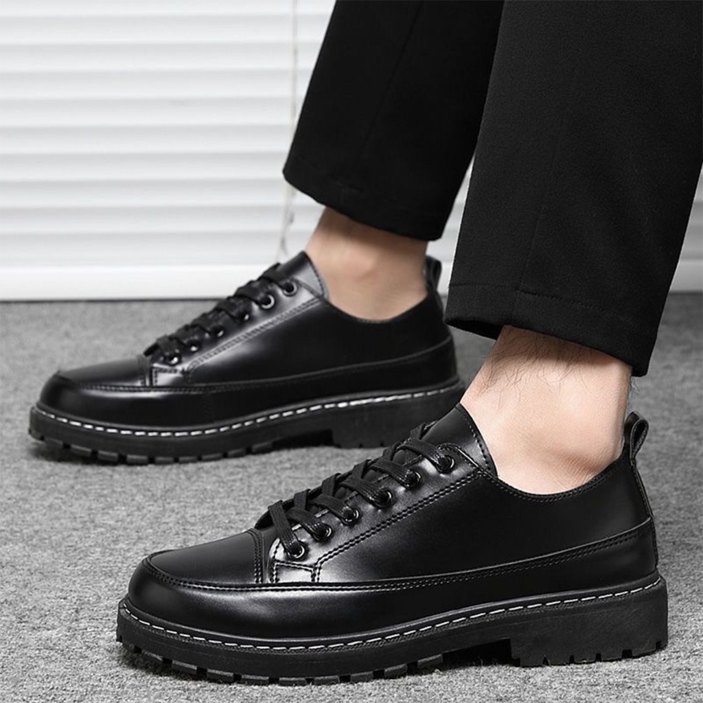 Sepatu Kantor Pria Pantofel Kulit Hitam Sepatu Pria Formal Casual Original Kualitas Terbaik