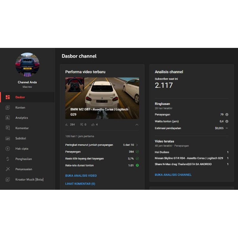 Channel Youtube Monetize