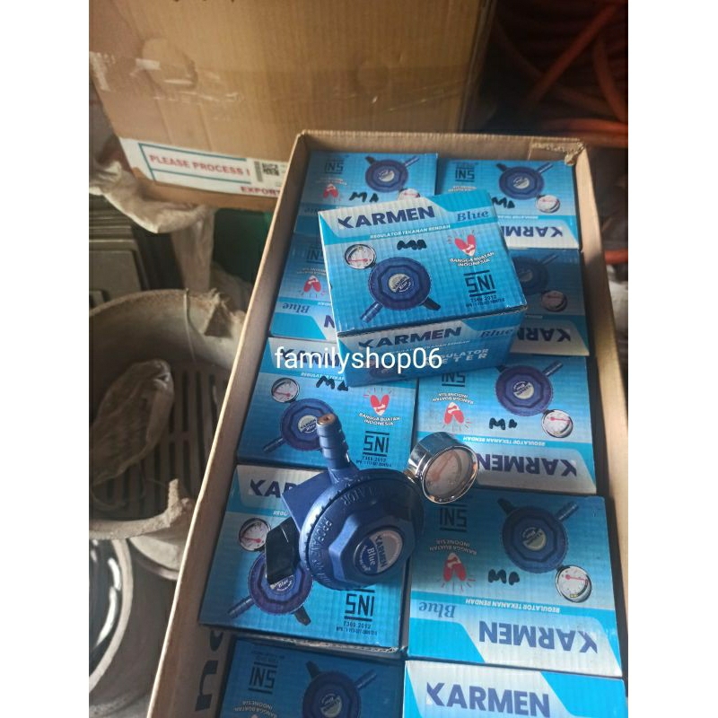 Regulator Gas Karmen Blue Gas Premium Lpj Meter