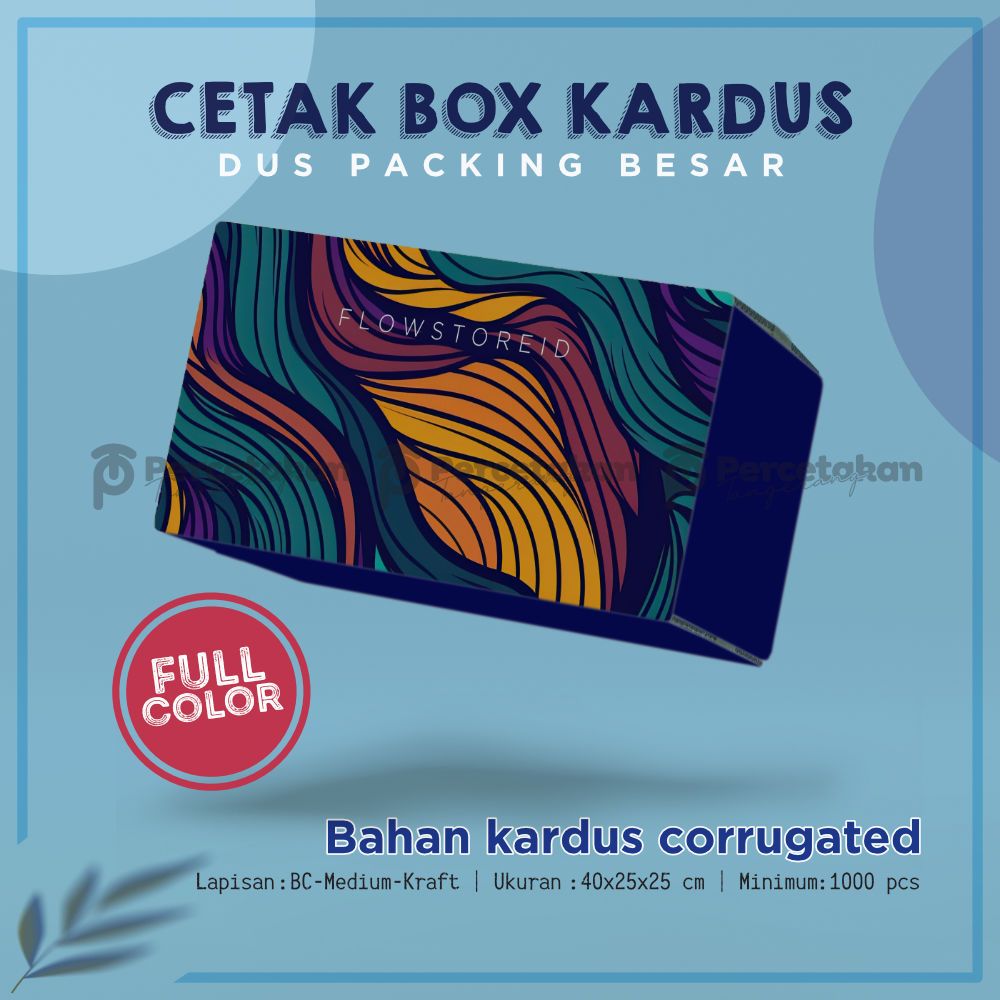 

Cetak BOX KARDUS 40x25x25 cm Full Color Free Custom Desain/Logo DUS PACKING | Kardus Besar | Box Pengiriman Jumbo