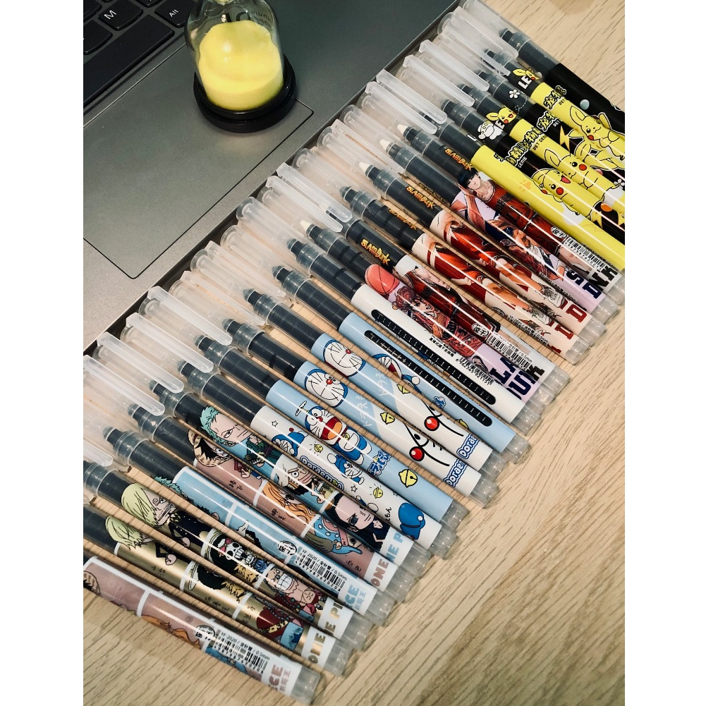 

6pcs Pena Gel Pulpen Cair Tinta Hitam Pen Cepat Kering Gannise GN-ST0551