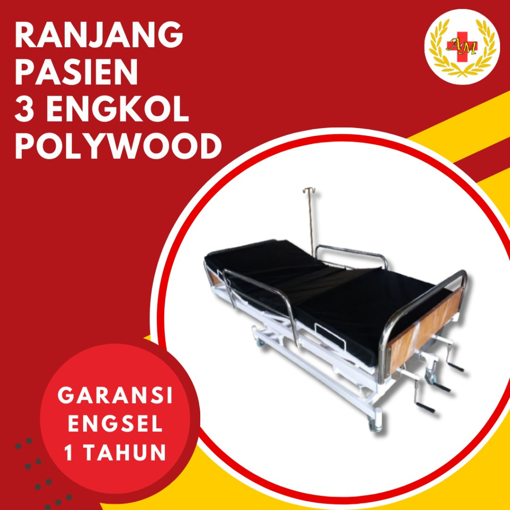 Ranjang Pasien 3 Engkol / Bed Pasien 3 Crank / Ranjang Rumah Sakit