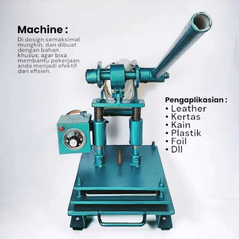 Mesin Press Stampel panas bisa untuk Kayu, Kulit, Kertas dan Karet