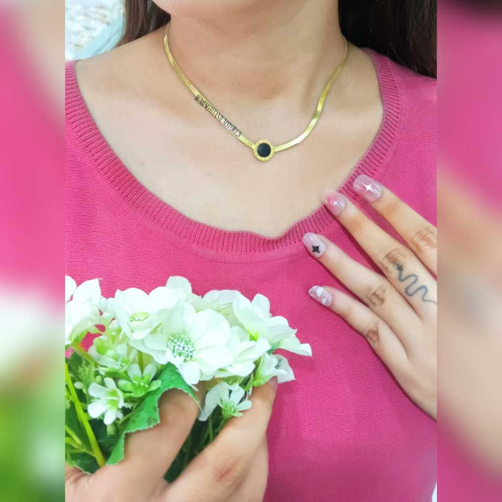 KALUNG TITANIUM BULAT BLVR RMWI PIPIH ANTI LUNTUR & ANTI KARAT (COD)