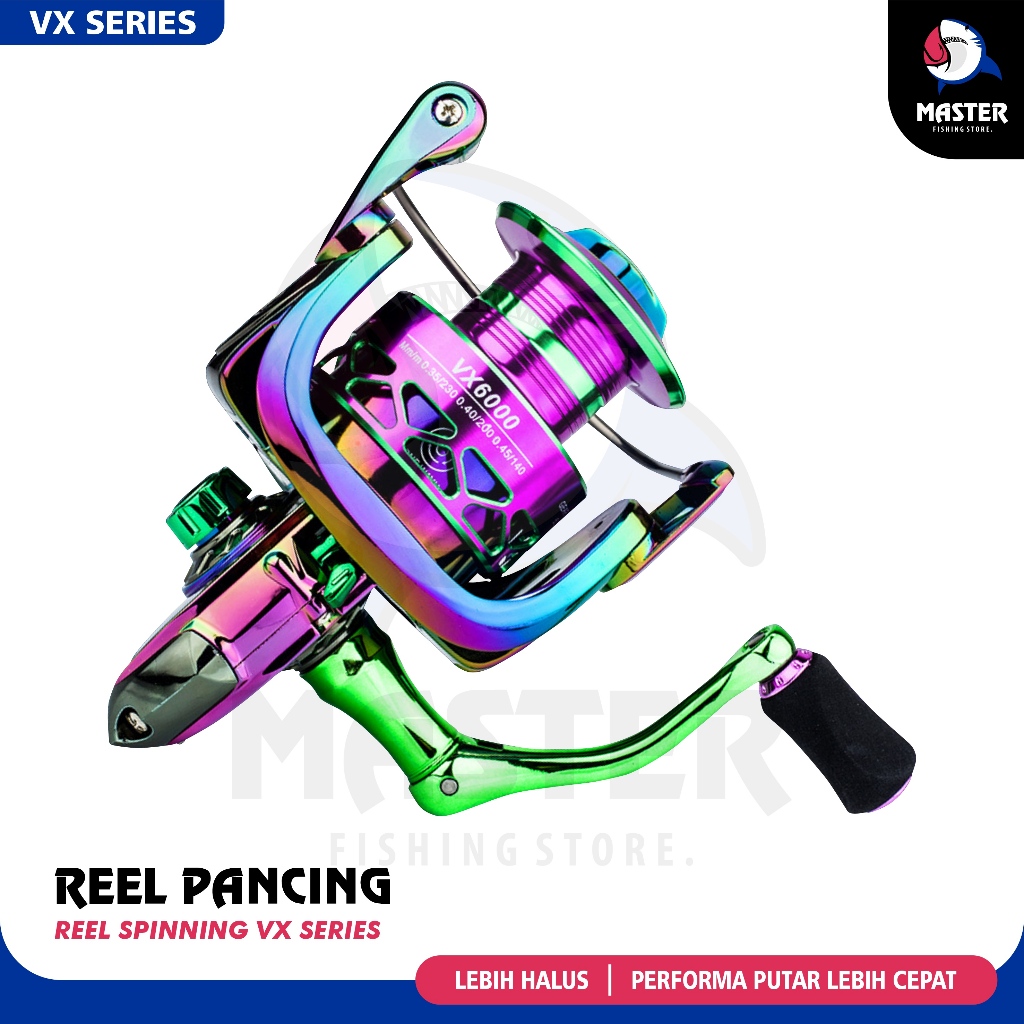 MFS - Reel Pancing Spinning Laut Full Besi Reel VX1000-7000 Gulungan Pancing Kuat Reel Pancing Laut 