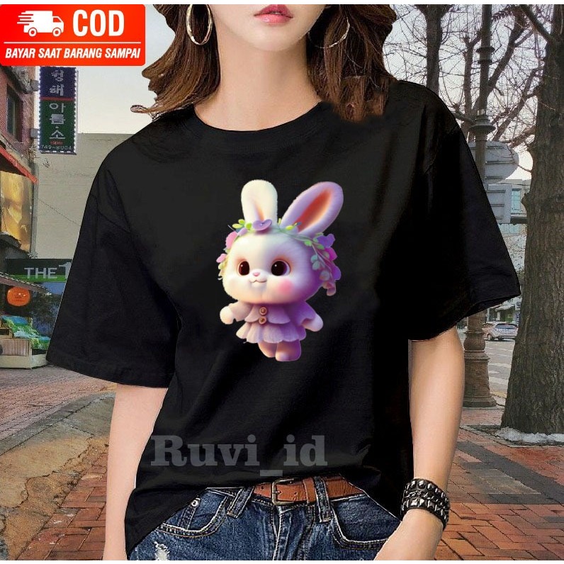 Ruvi_id-KAOS WANITA / BELI 3 GRATIS HEADSET EXTRA BAS / KAOS KELINCI DISTRO WANITA POPULER / KAOS PRIA / KAOS WANITA KOREAN STYLE / KAOS WANITA LENGAN PENDEK / KAOS WANITA OVERSIZE / ATASAN WANITA DEWASA / BAJU TRENDY / T-SHIRT BAHAN KATUN TEBAL MURAH