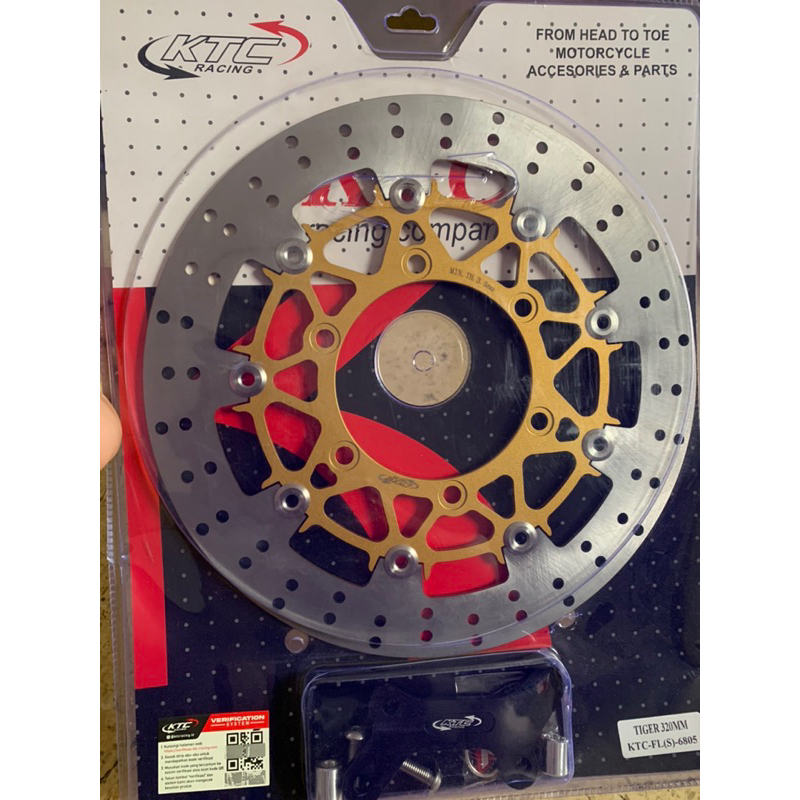 Disc Piringan Cakram Depan KTC RACING 320MM Besi Floating Tiger Lama Cb 150 Lama