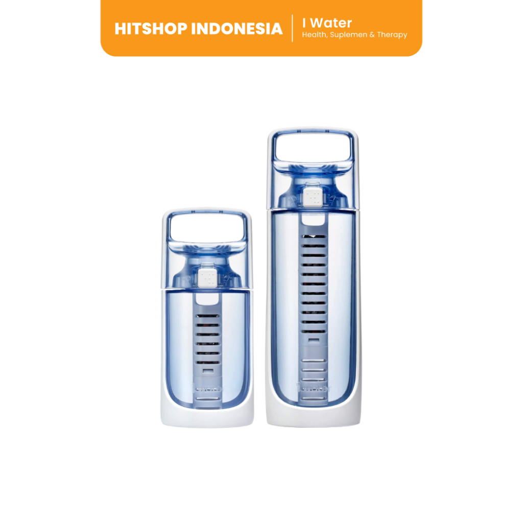 [I Water] Alkali Hydrogen Bottle (FREE 380ml) - Botol Minum Kesehatan / Hitshop