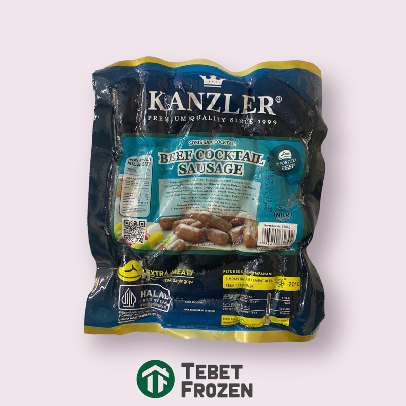 

KANZLER SOSIS BEEF COCKTAIL 500GR - TEBET FROZEN