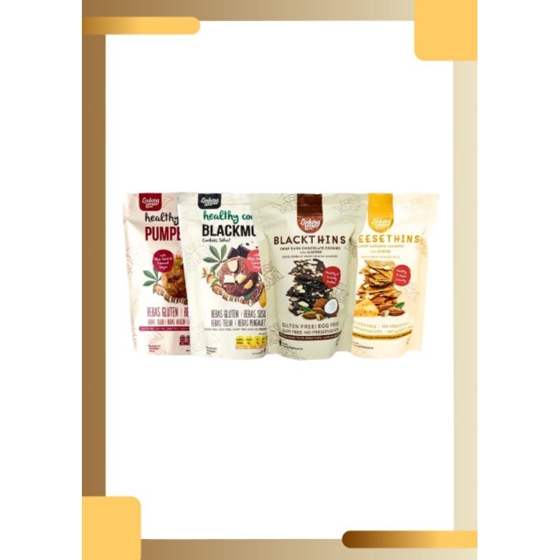 

PAKET 4 COOKIES LADANG LIMA BLACKMOND BLACKTHINS PUMPBERRY CHEESETHINS