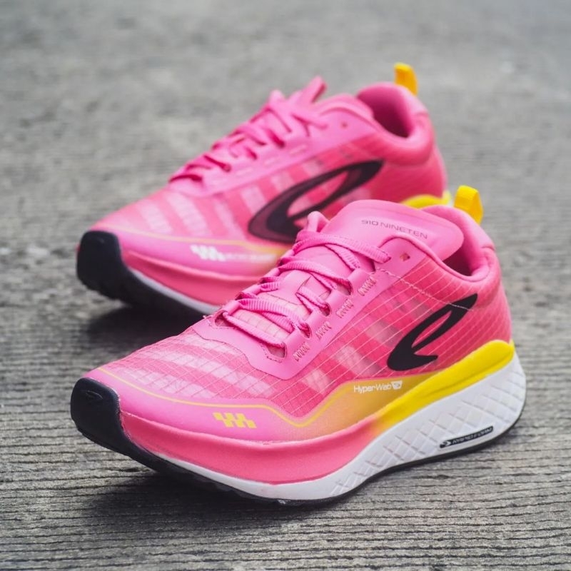910 NINETEN ULTRA EKIDEN MERAH MUDA HITAM NEON