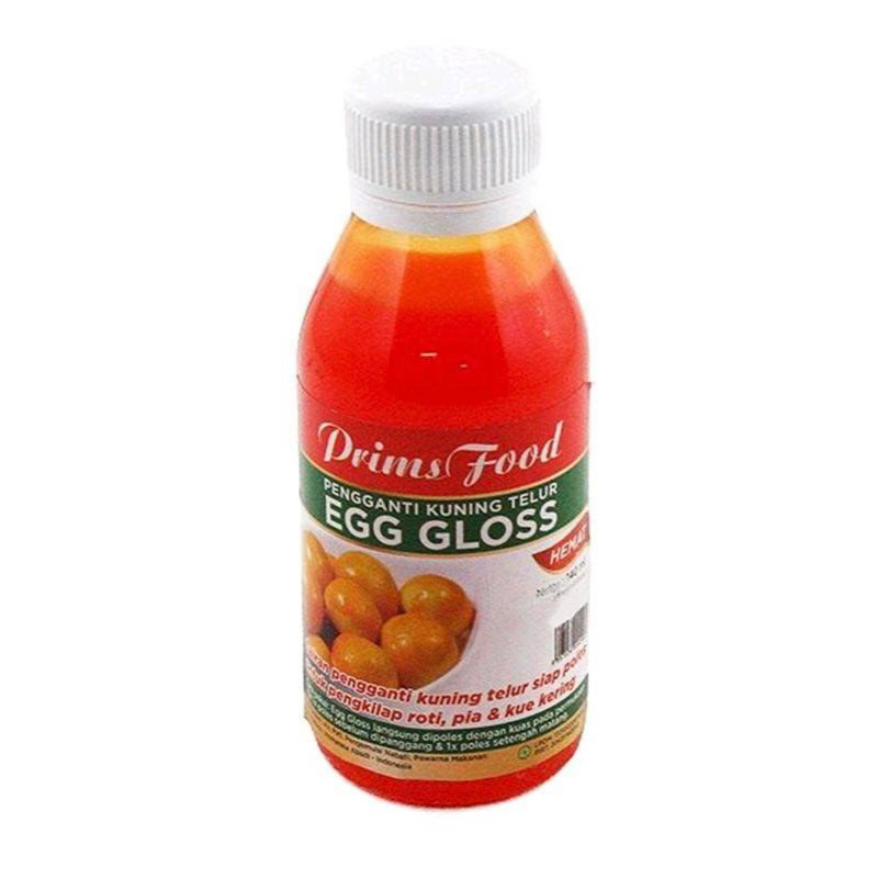 

PRIMSFOOD EGG GLOSS 140ML/PENGKILAP KUE/PENGGANTI KUNING TELUR