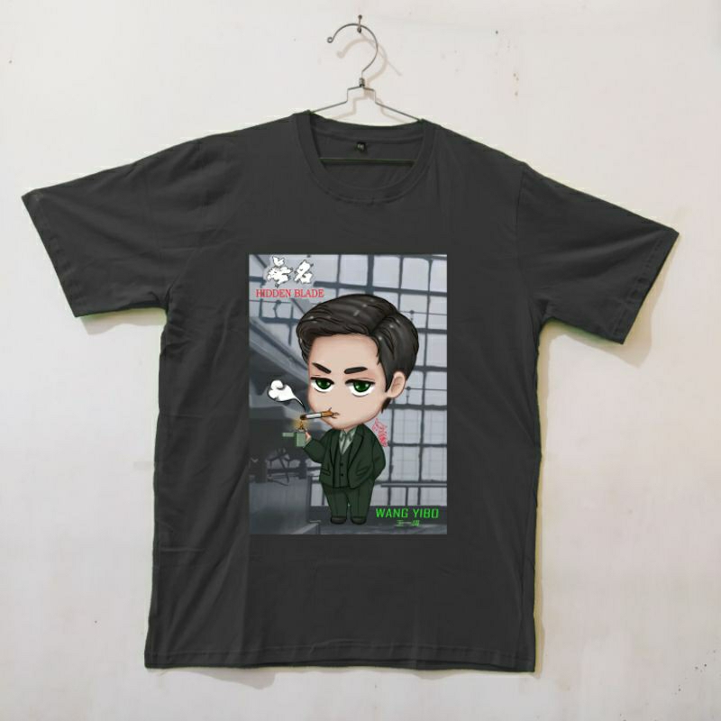 Kaos chibi WANG YIBO HIDDEN BLADE MOVIE  by NinaKyo bonus stiker bisa request warna kaos