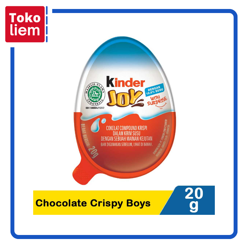 

Kinder Joy Chocolate Crispy Boys 20G