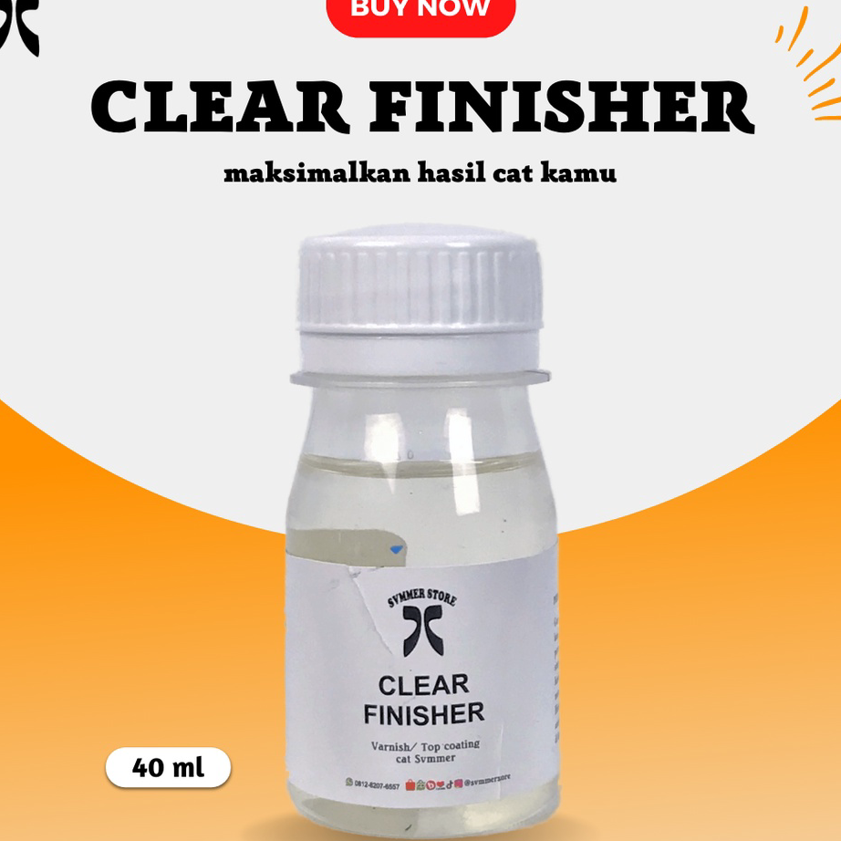 

Pasti Murah Clear Finisher Cat Sepatu Cat Akrilik untuk Kaca/ Kulit/ kanvas Leather Paint Cat Kanvas - Svmmerink ♪↔✴❆