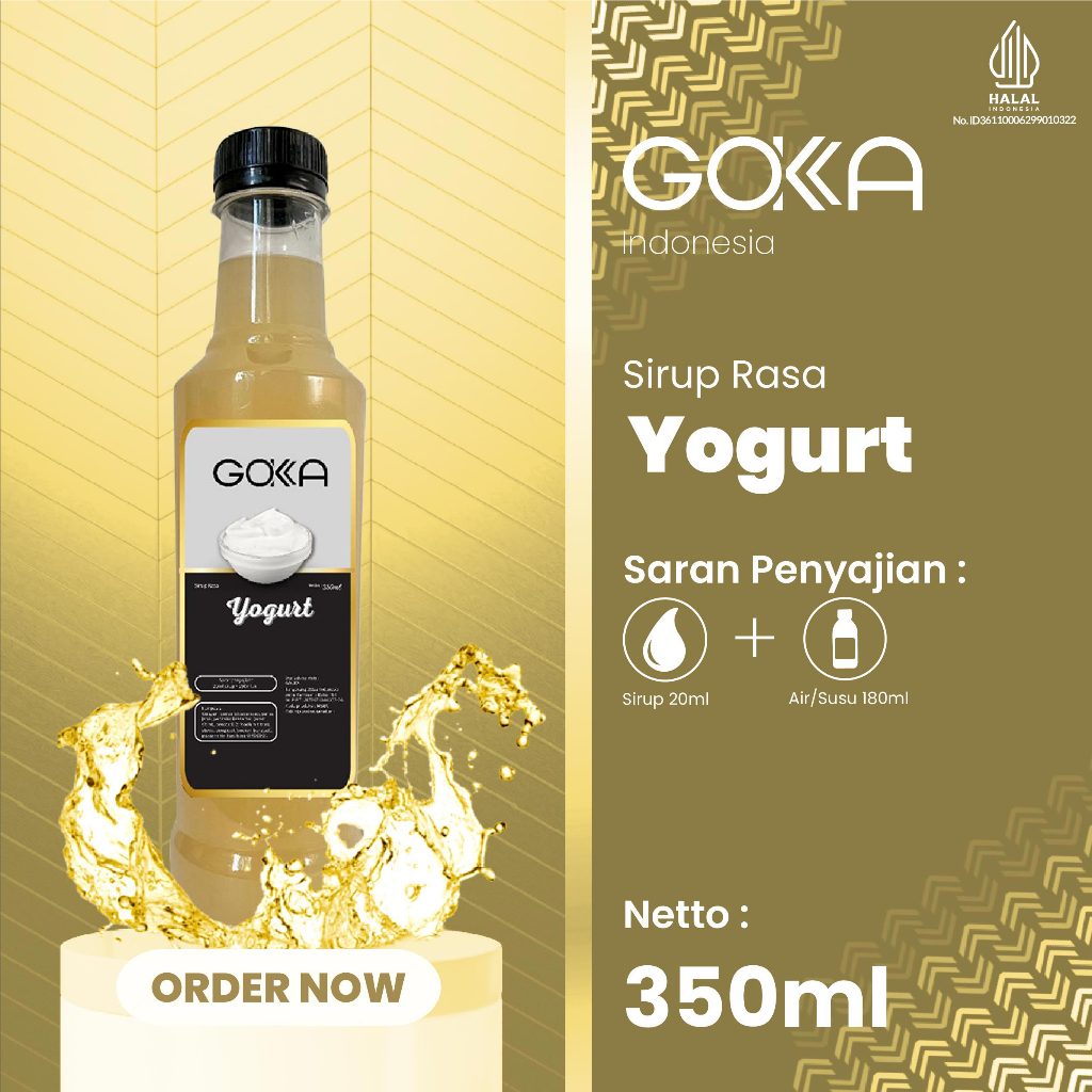 

Minuman Sirup Gokka Rasa Yogurt / Syrup Yogurt Gokka 350ml