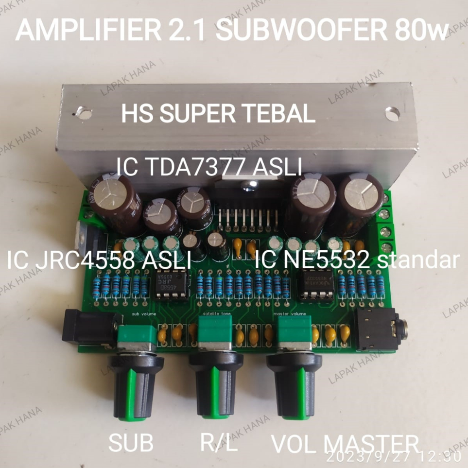 ➾ power amplifier 2.1 subwoofer TDA7377 asli kit home theater kit speaker aktif low noise ic ne5532 dan jrc4558d asli amplifier tda7377 z Terbaru Diskon.