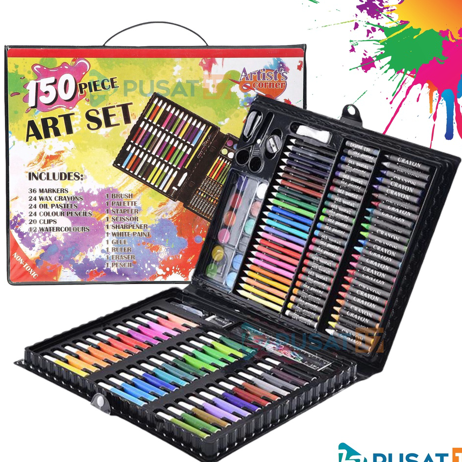 

Buruan Beli PUSAT17 ALAT TULIS SET CRAYON COLOURING SET 150PCS / ART SET 150PCS PENSIL WARNA SET ALAT LUKIS ANAK KRAYON SET ➱➴≛❉