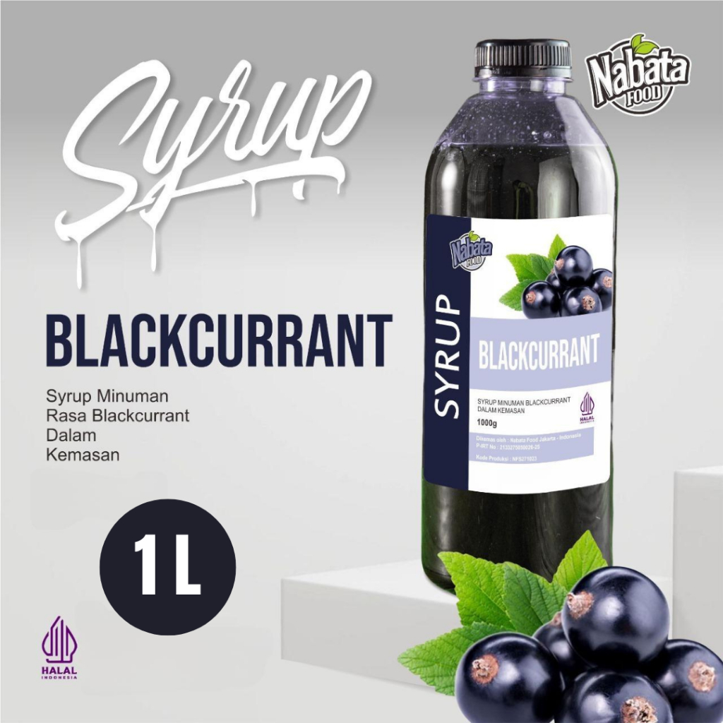 

Nabata Drink Sirup Blackcurrant 1 Liter - Syrup Blackcurrant 1000 ML