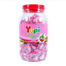 

PERMEN YUPI STRAWBERRY TOPLES ISI 125PCS BY.WDYS